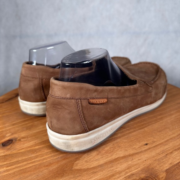 Cole Haan Loafers Mens 12 Brown Good C27066 Nubuck Slip On Moc Toe Shoes main image 11